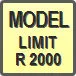 Piktogram - Model: Limit R 2000